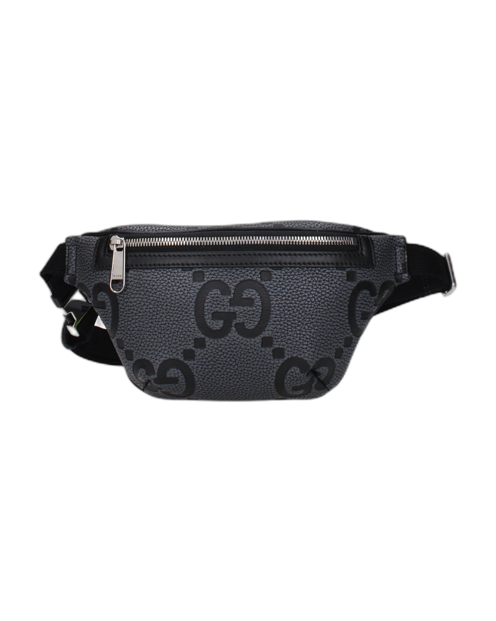 GUCCI - Sac à Dos Cuir Gris/Noir