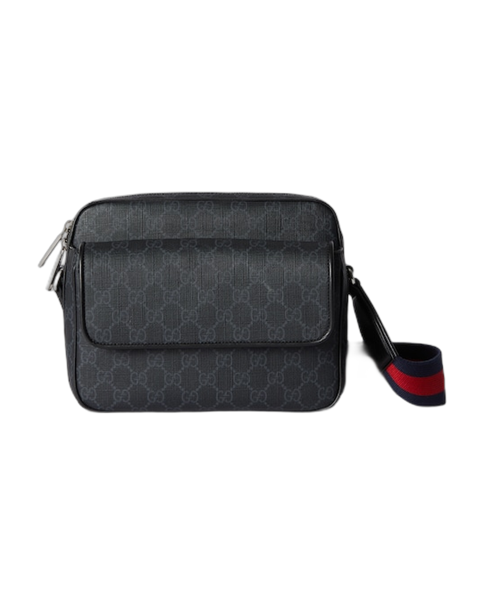 GUCCI - Medium GG Crossbody Sac noir toile