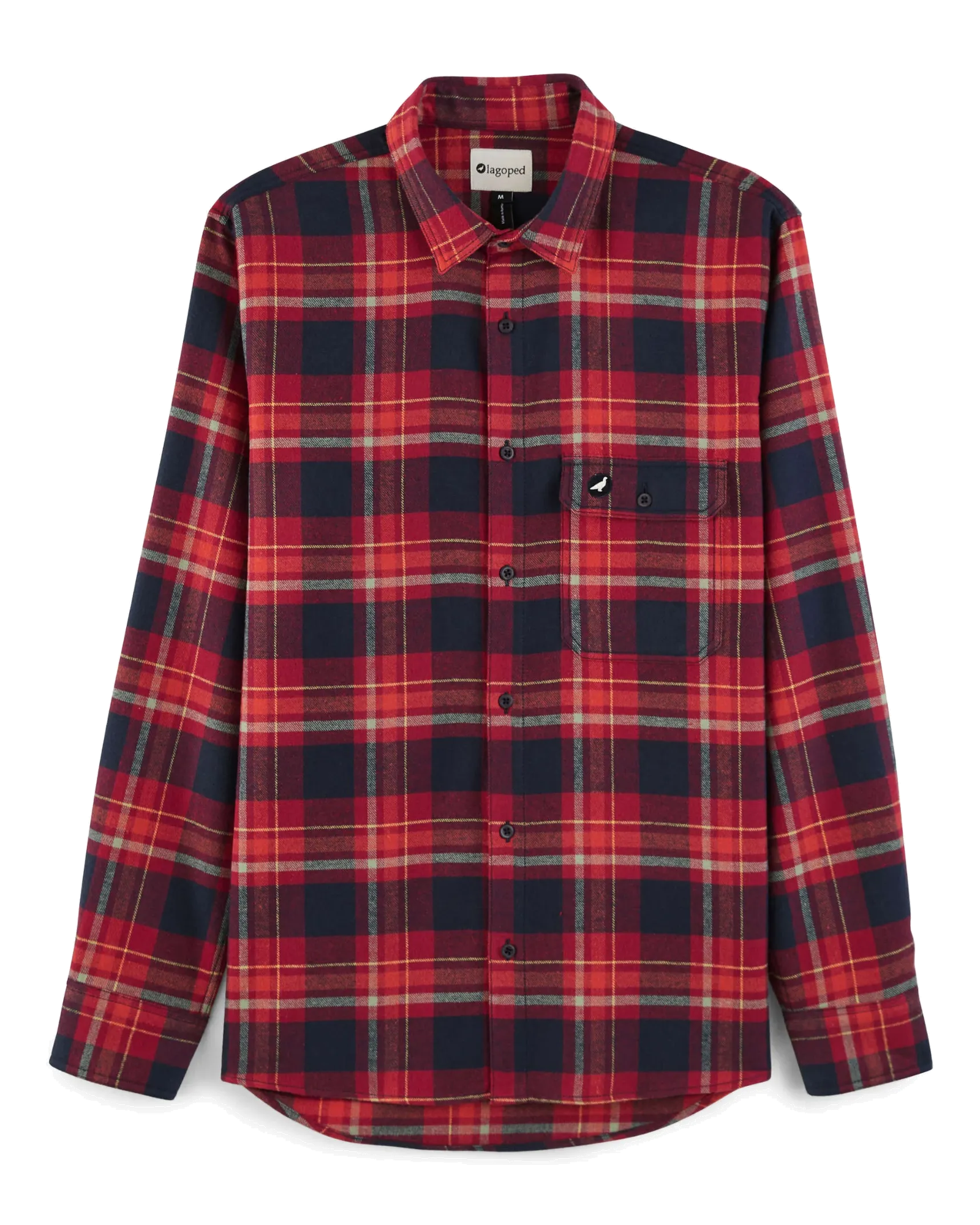 Chemise flanelle homme à carreaux navy granate