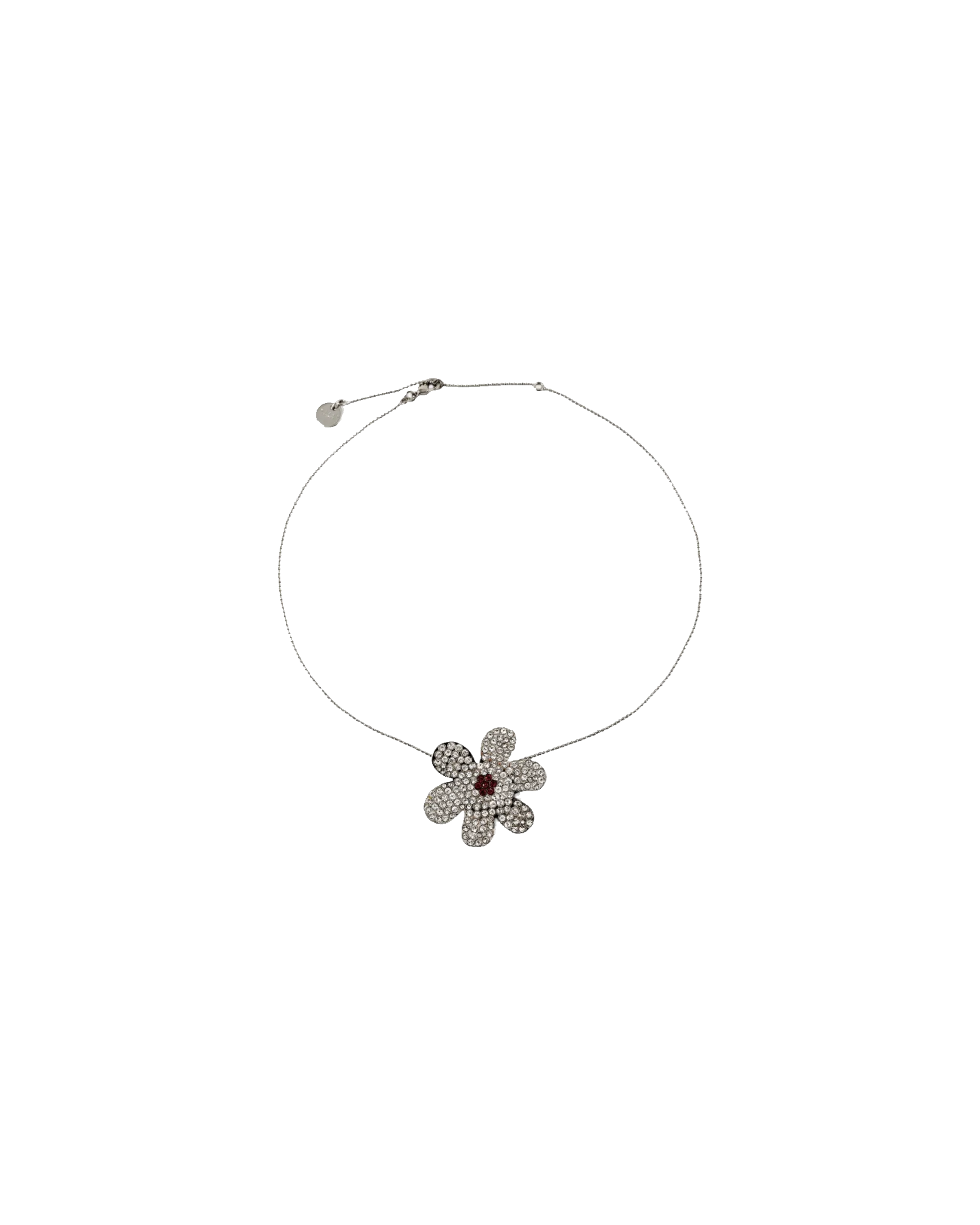 Collier Fleurs Argenté - MARNI