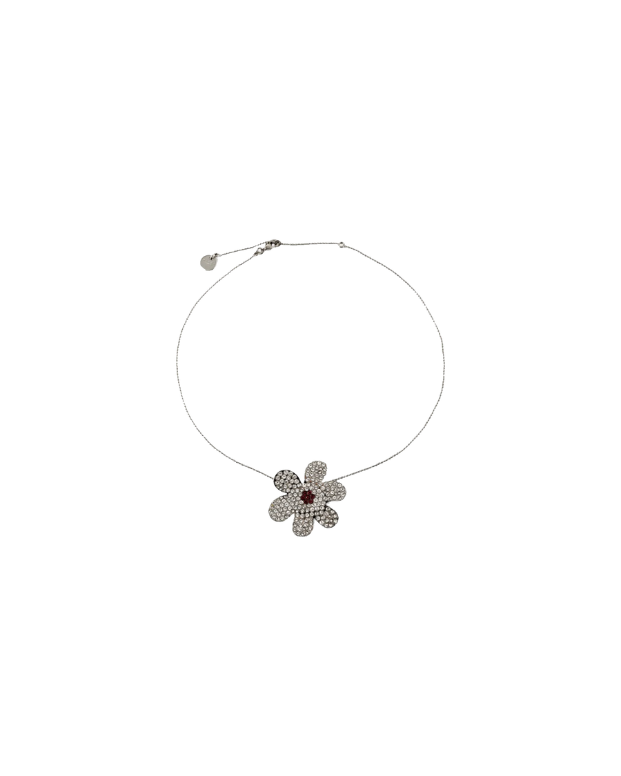 Collier Fleurs Argenté - MARNI