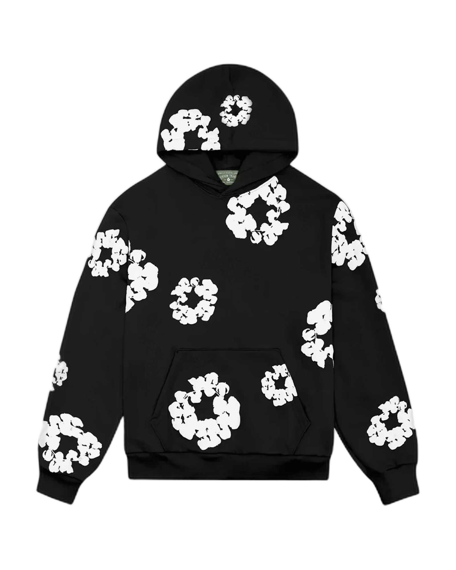 DENIM TEARS - Cotton Wreath Sweat à capuche noir/blanc