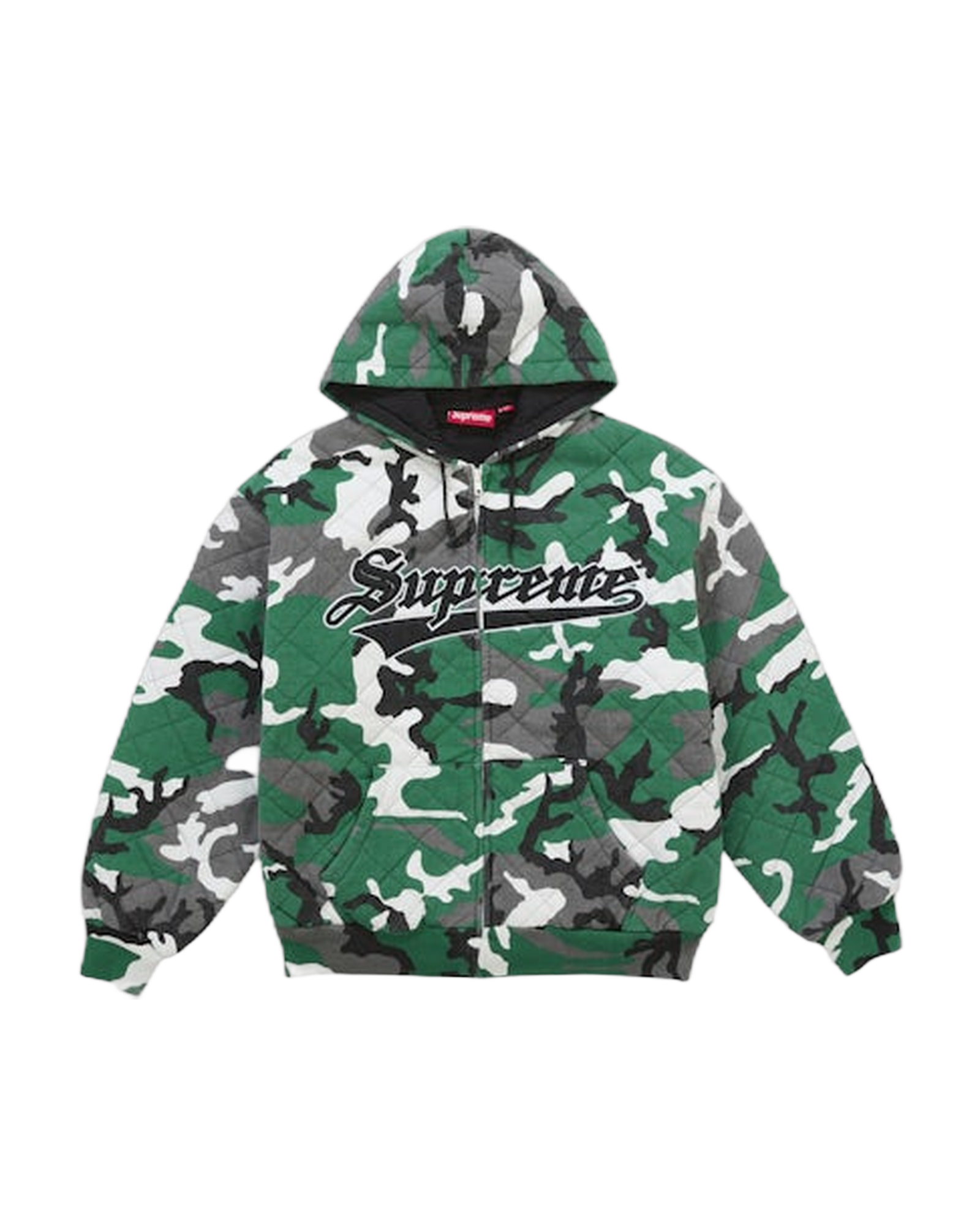 SUPREME - Sweat à capuche Matelassé Camo