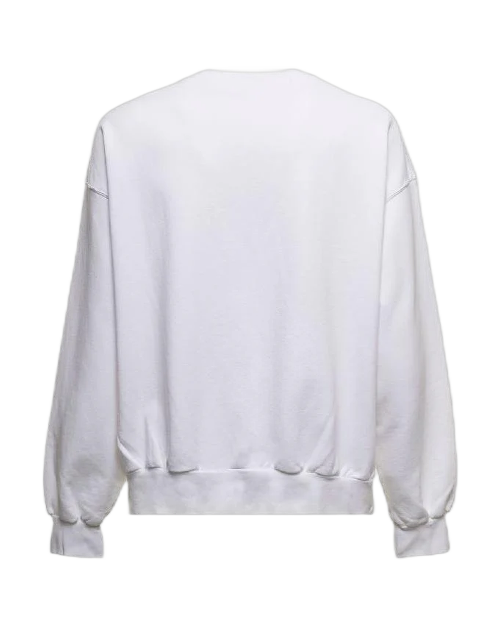 BALENCIAGA - Script Logo Sweat col rond Blanc Kickscrew