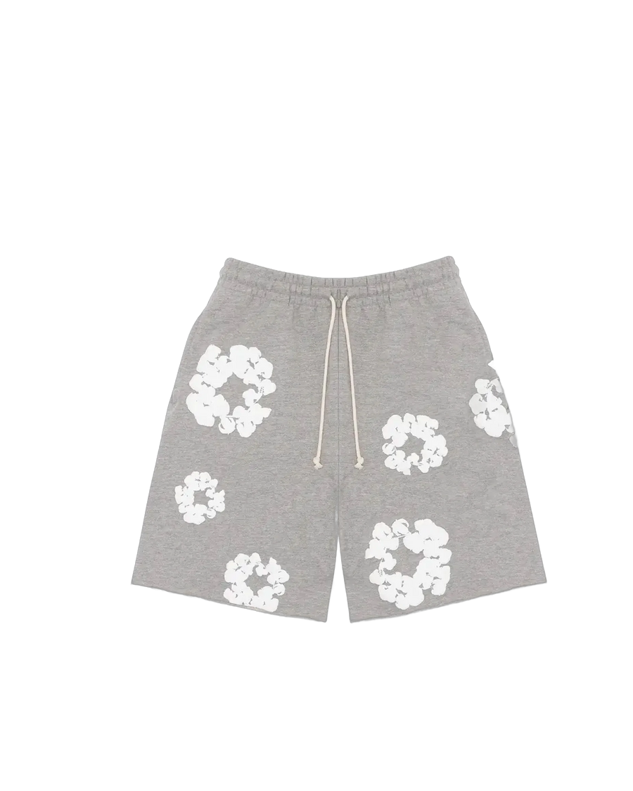 Short Cotton Wreath Gris - DENIM TEARS