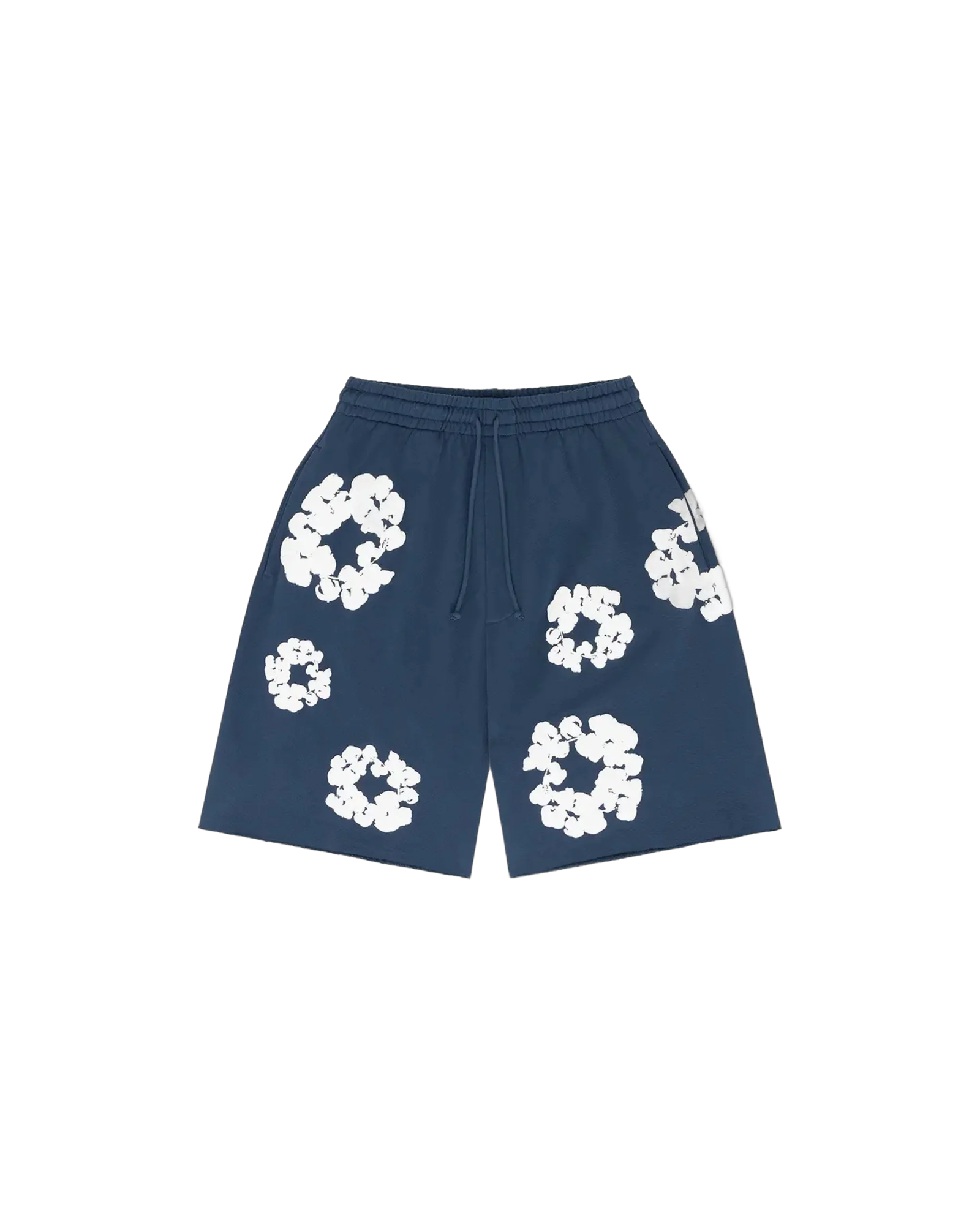 Short Cotton Wreath Navy - DENIM TEARS