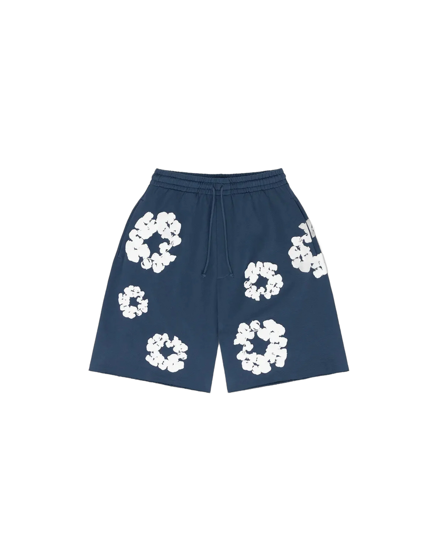 Short Cotton Wreath Navy - DENIM TEARS