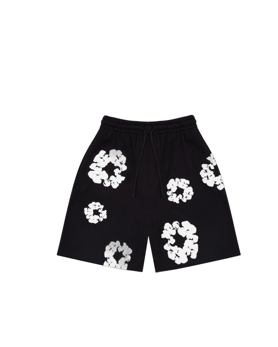 Short Cotton Wreath Noir - DENIM TEARS