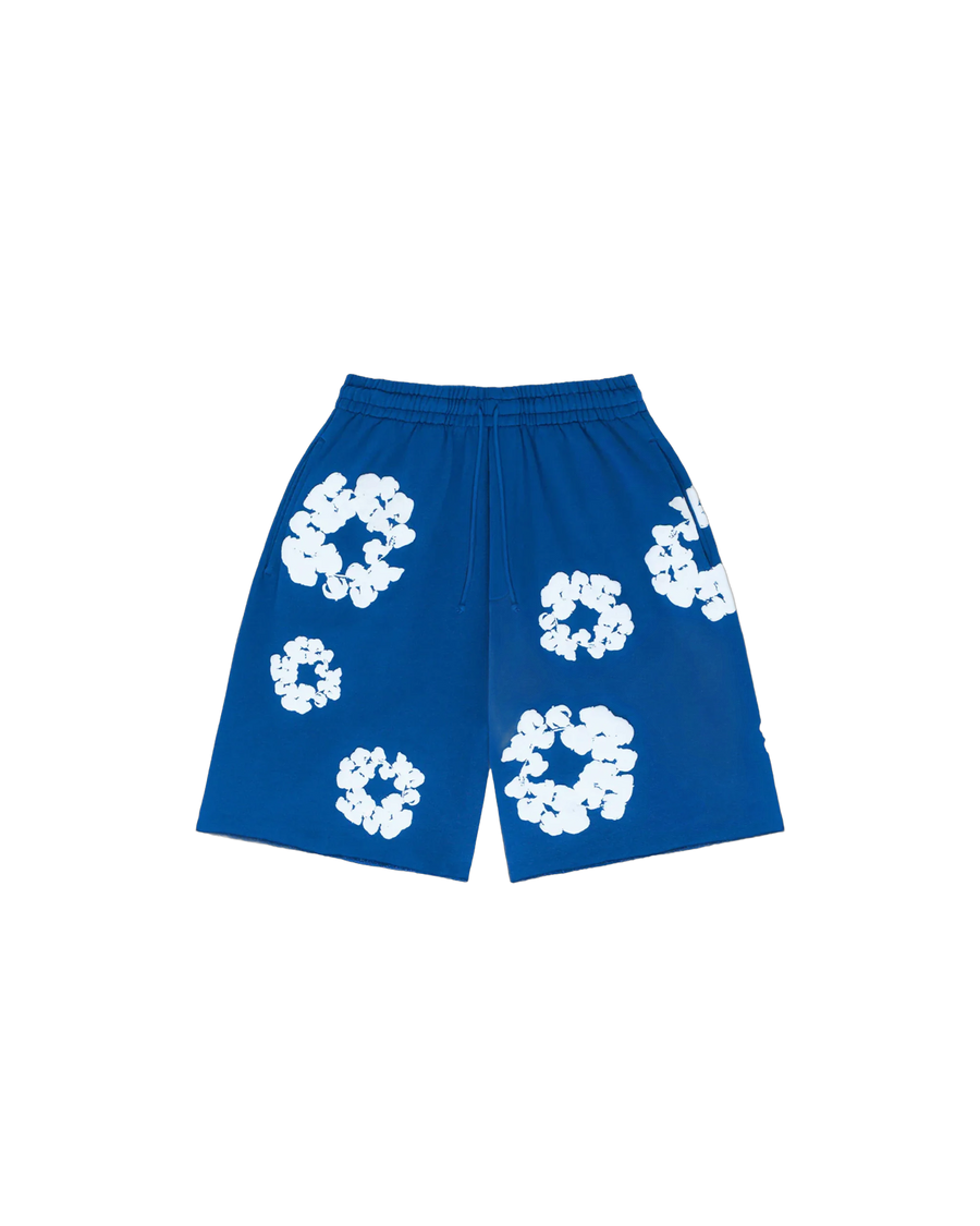 Short Cotton Wreath Royal Blue - DENIM TEARS