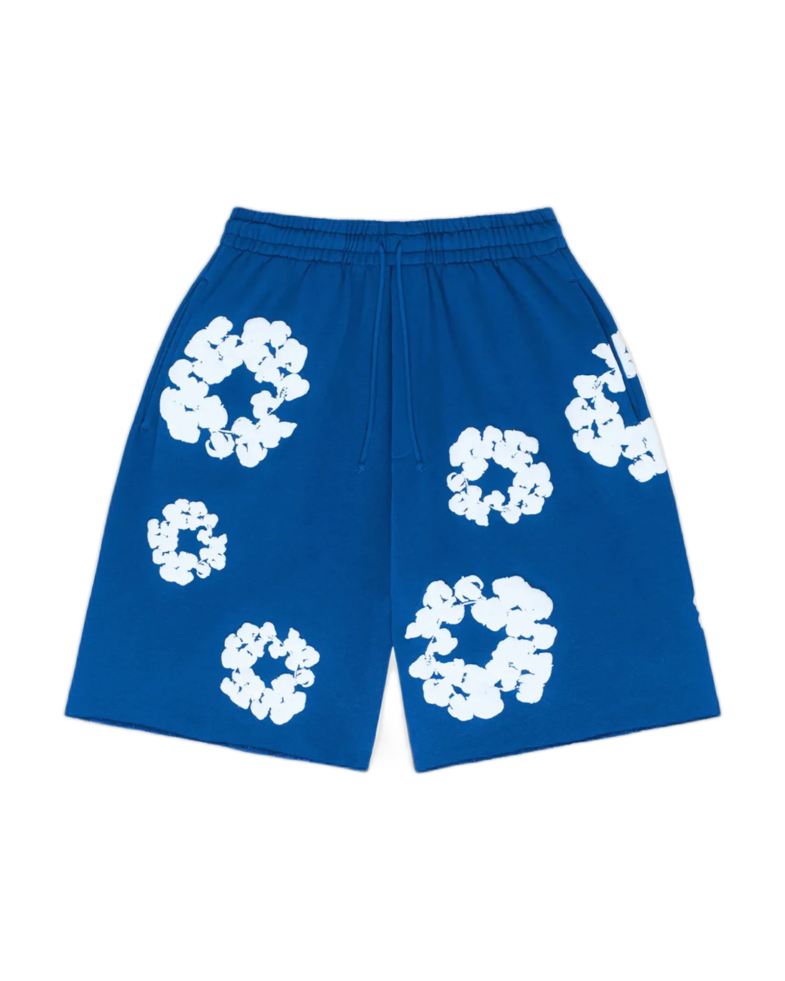 DENIM TEARS - Cotton Wreath Short bleu royal
