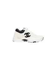 Sneakers Résille Blanc/Noir - CHANEL