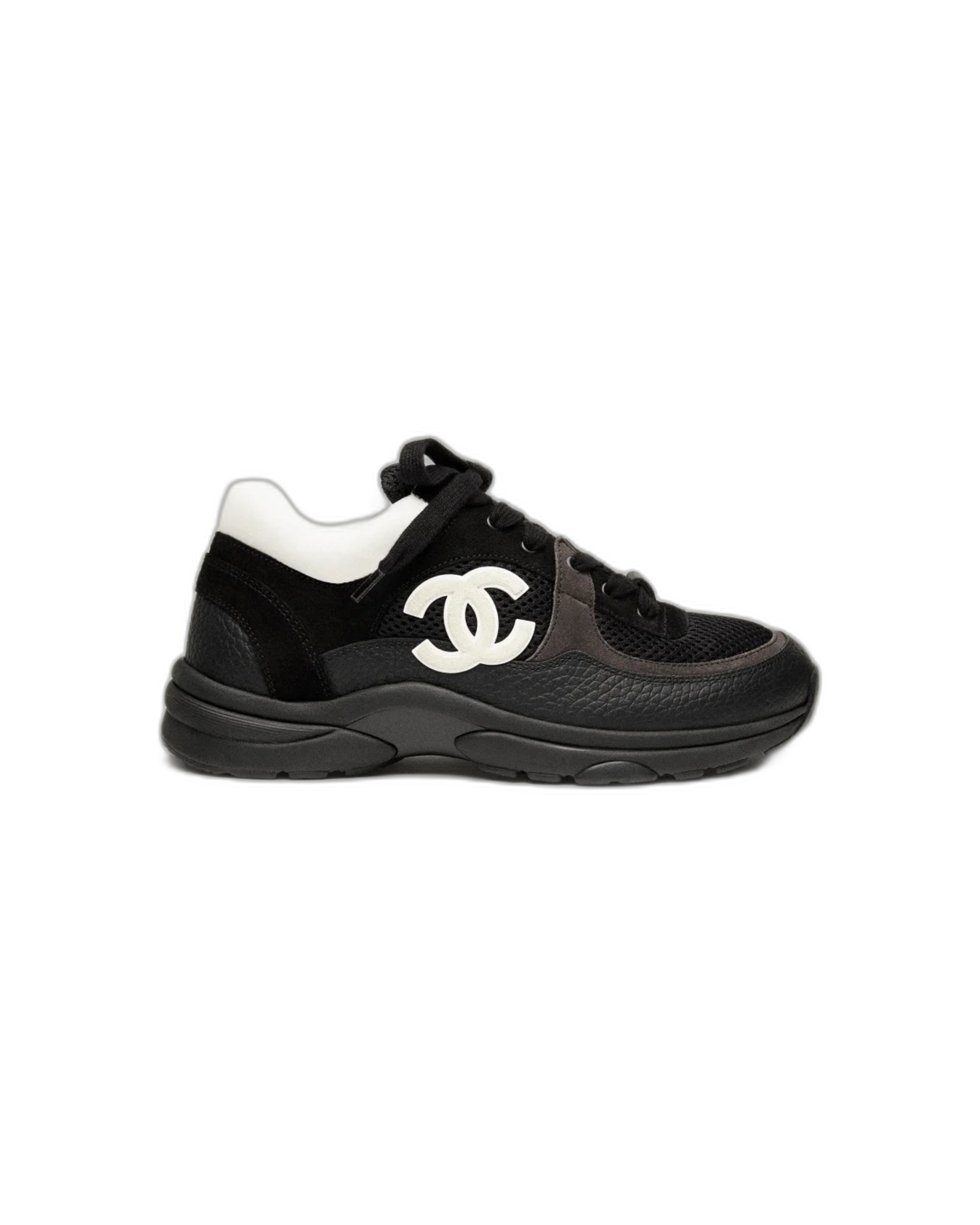 Sneakers Résille Noir/Blanc - CHANEL