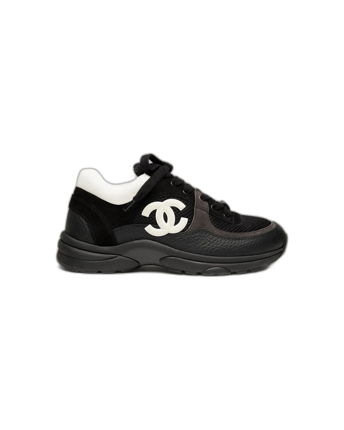 Sneakers Résille Noir/Blanc - CHANEL