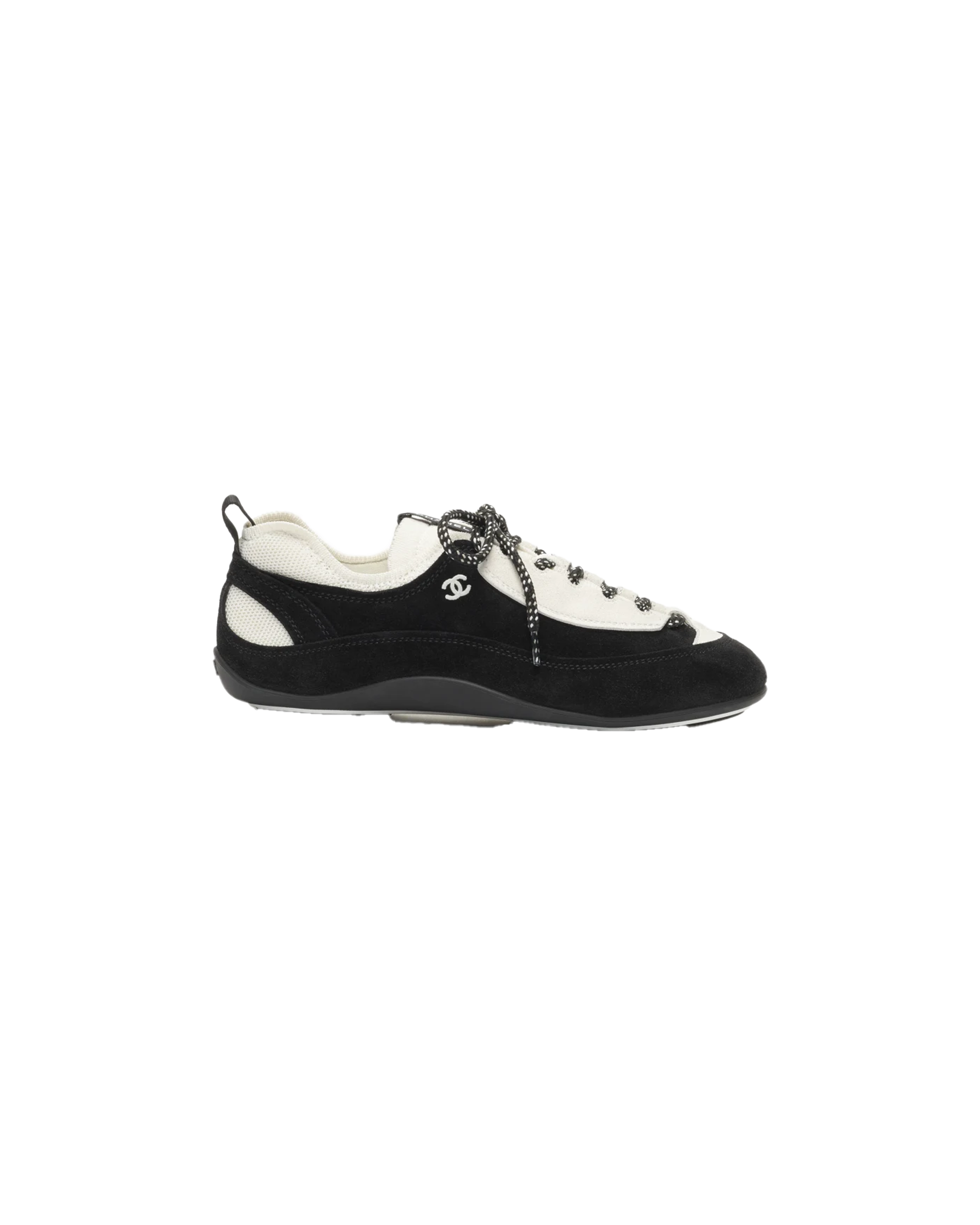 Sneakers Velours Noir/Blanc - CHANEL