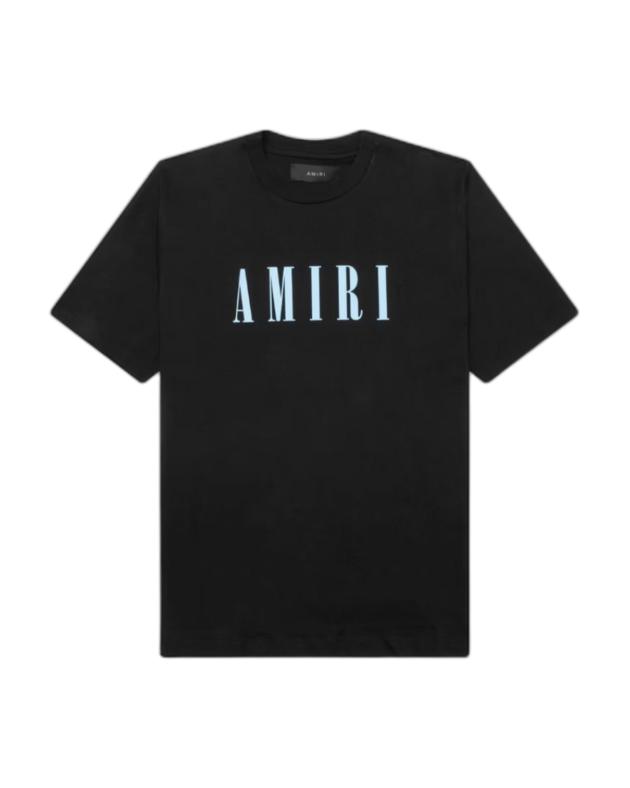 Script Logo Noir Bleu - AMIRI