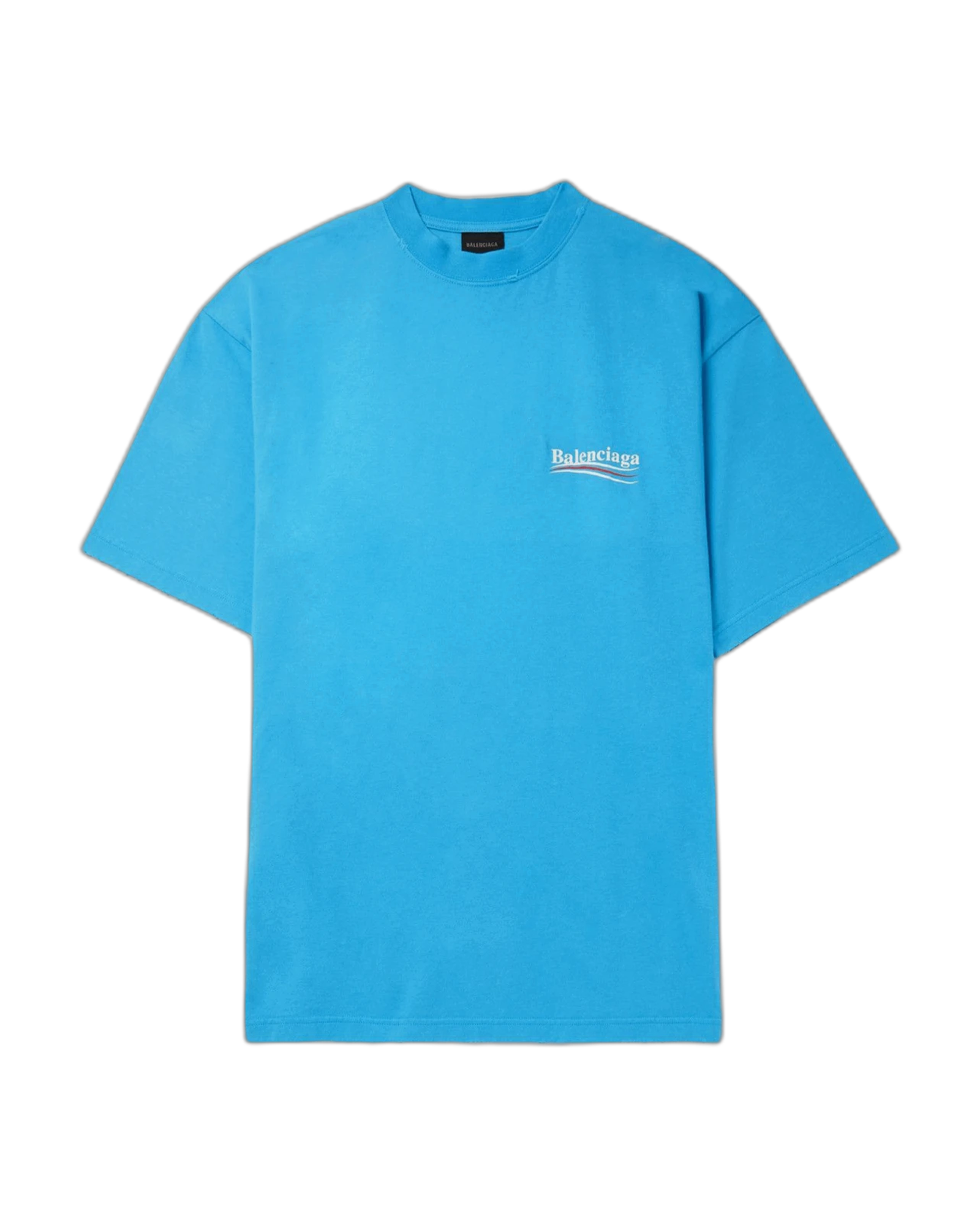 BALENCIAGA - T-shirt Political Campaign Bleu Clair Les Pièces Design