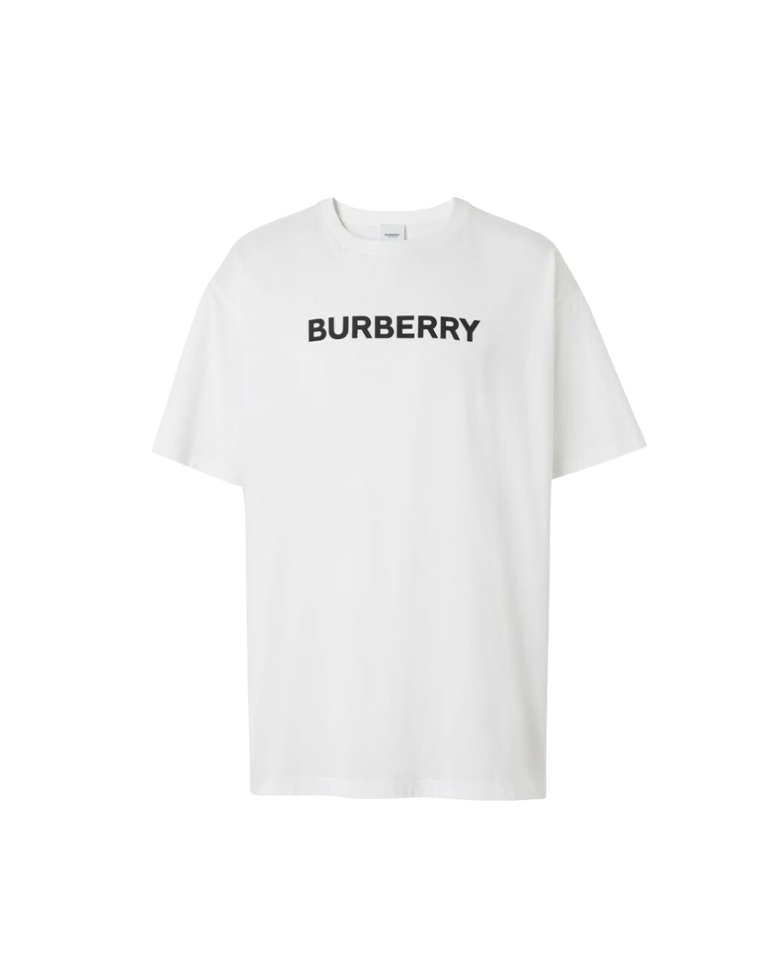 T-shirt Blanc Logo Noir - BURBERRY