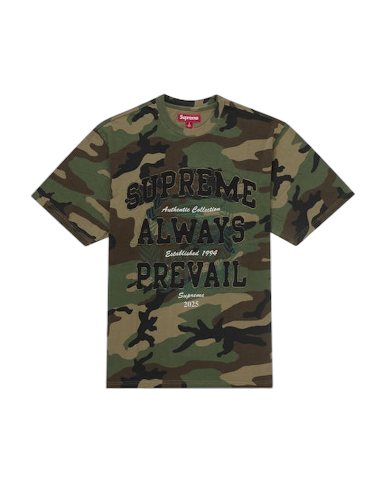 SUPREME - Top Always Prevail S/S Woodland camouflage - FW25