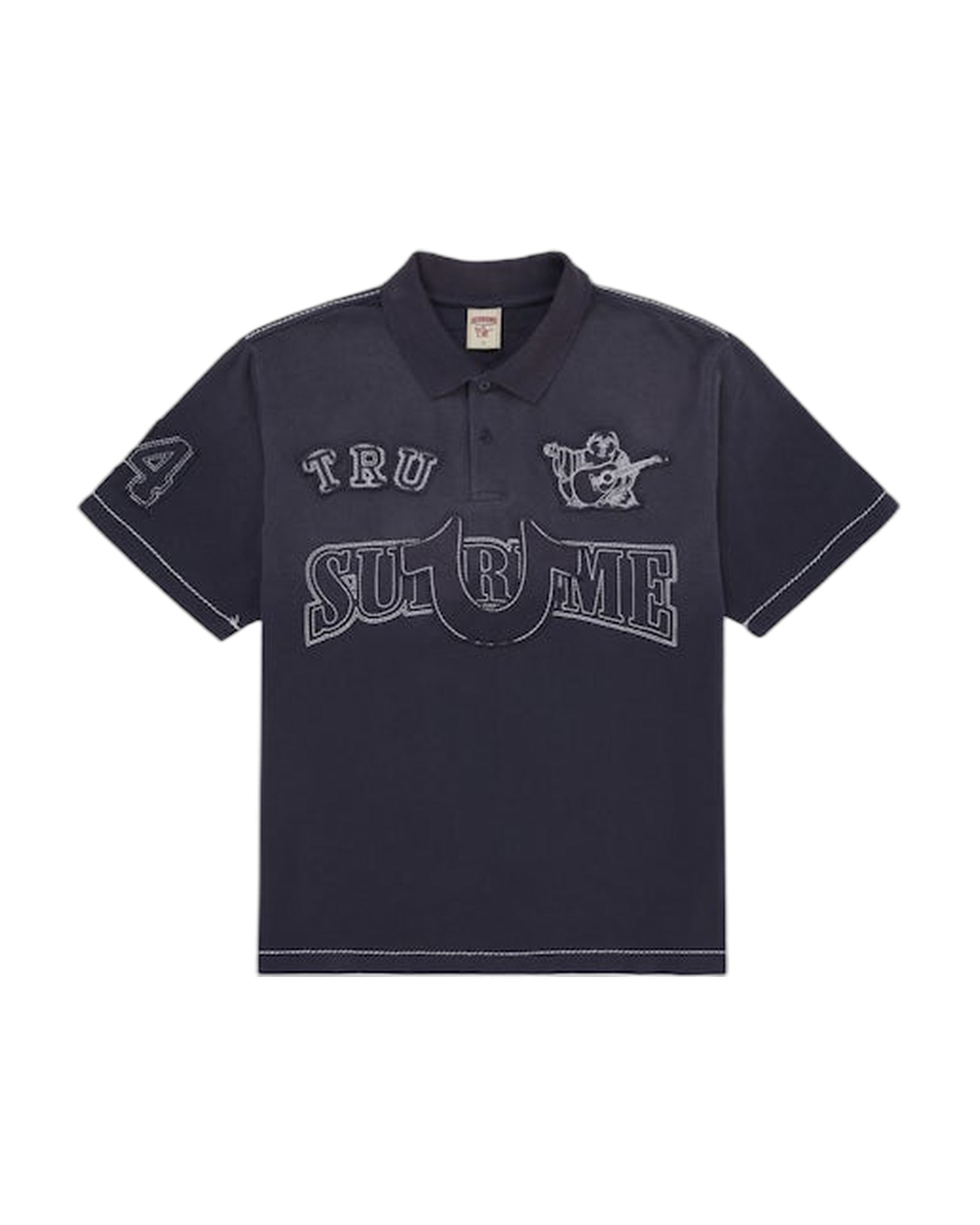SUPREME - Polo True Religion avec Applique Bleu Marine - FW25